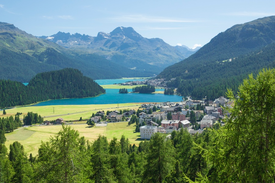 Switzerland summer lakes